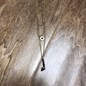 Black and Gold Charming Charlie Necklace
